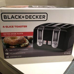 COPY - *NEW* Black & Decker 4 wide slots toaster in box - Model T4569B *NEW*